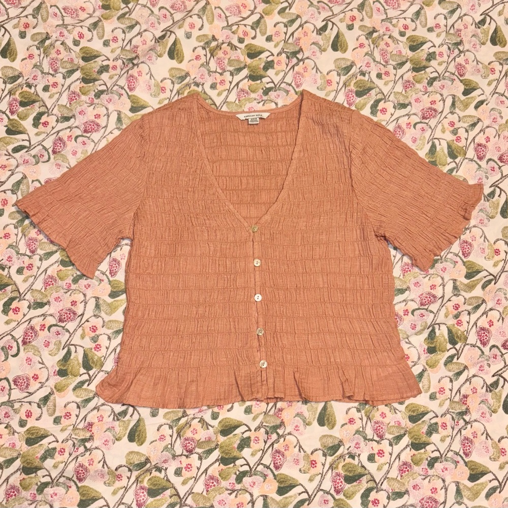 American Eagle Outfitters Ruffle Top